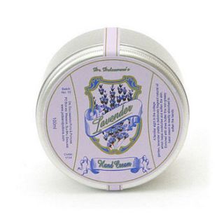 hand cream tins by pots and potions