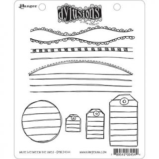 Dyan Reaveley's Dylusions Cling Rubber Stamp Set   Write Between The Lines