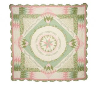 Winterthur Museum Mary Pauline 100Cotton Quilted Throw —