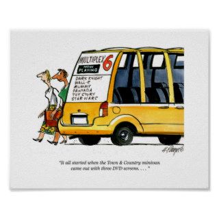 Town and Country Minivan Multiplex Print