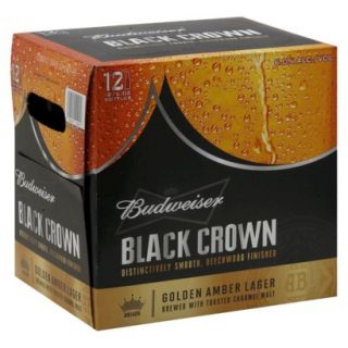 Budweiser Black Crown Golden Amber Lager Bottles