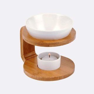 Pajoma Duftlampe 12269   Bambus/Keramik, H 12.5cm Küche & Haushalt