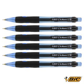 Bic Clic Master Dual Mech. 0.5mm Mechanical Pencils (PPack o f 6) BIC 0.5mm Pencils