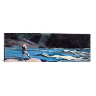 Ouananiche, Lake St John by Winslow Homer Painting Print on Canvas