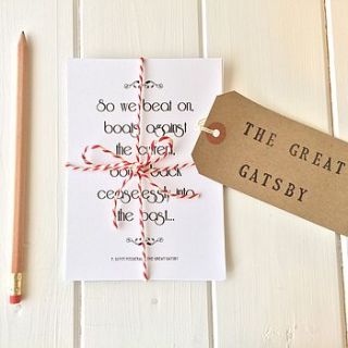 the great gatsby postcard set by literary emporium