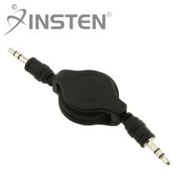 INSTEN Black Retractable Auxiliary Cable for Apple iPod INSTEN Adapters & Chargers