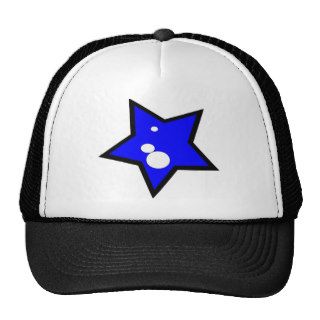 STAR GRAFFITI DESIGN BLUE HATS