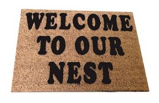 coir doormat personalised by rose cottage