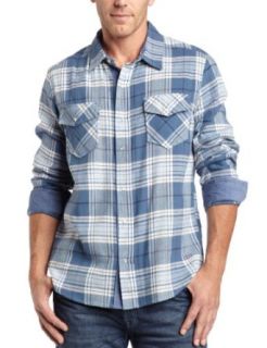 Levi's Mens Walnut Long Sleeve Flannel Shirt, Cashmere Blue, X Large at  Mens Clothing store Button Down Shirts