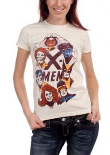 Marvel Comics   Girls X Men Portraits T Shirt In Vintage White, Size XX Large, Color Vintage White Clothing