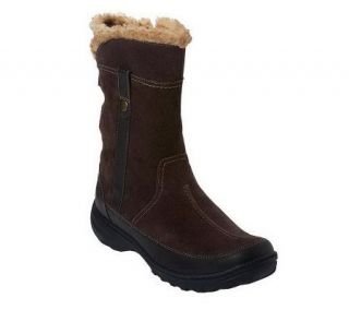 Clarks Bendables Andes Fortune Water Resistant Suede Boots —
