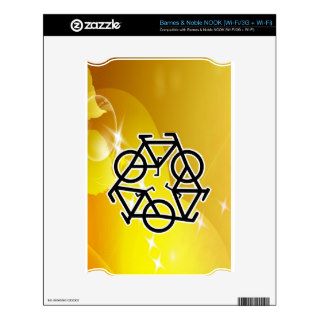 recycle motion of bike and life decals for NOOK
