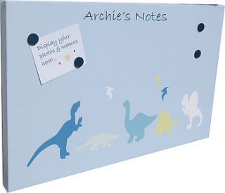 dinosaur magnetic noticeboard by the magnetic noticeboard company