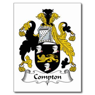 Compton Family Crest Post Cards