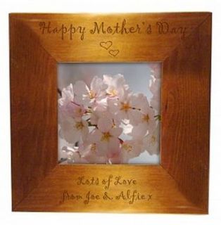 mother's day personalised wooden photo frames by sleepyheads