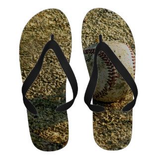 Sandlot Baseball Design Flip Flops Sandals