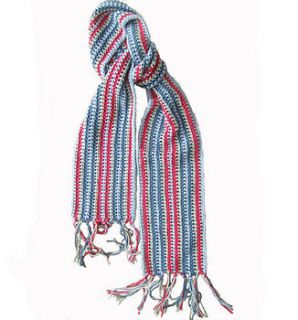 striped scarf by rose sharp jones