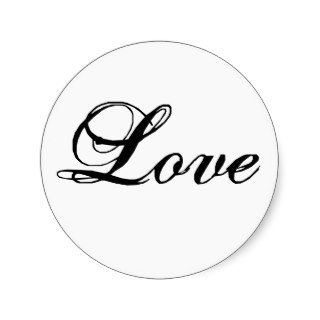 Custom Love Stickers for Wedding Favours
