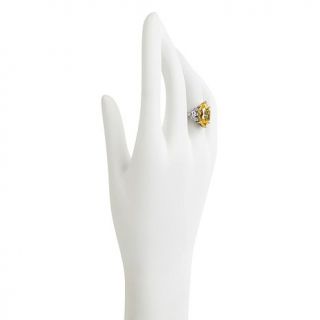 Jean Dousset 6.5ct Absolute™ Canary Marquise 2 Tone Ring