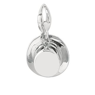 Sterling Silver Top Hat Charm Silver Charms