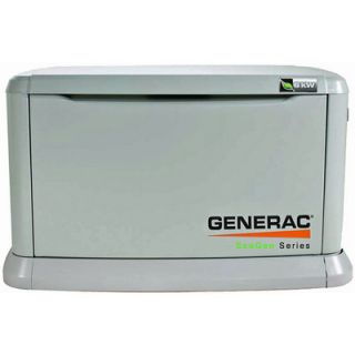 Generac Guardian Air-Cooled Standby Generator — 11kW (LP)/10kW (NG), 50 Amp Transfer Switch, Model# 6437  Residential Standby Generators