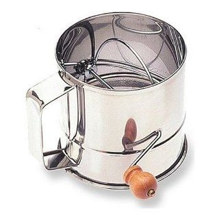 5 Cup Rotary Flour Sifter   Stainless Steel  