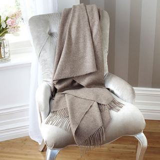 luxurious alpaca throw by the wool room