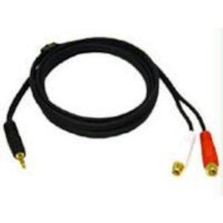 C2G / Cables to Go 40425 Stereo M/F RCA Y Cable (6 Feet, Black) Electronics