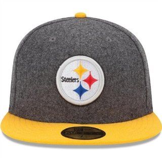 New Era Pittsburgh Steelers Melton Basic 59FIFTY Structured Fitted Hat  Sports Fan Baseball Caps  Sports & Outdoors