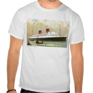 RMS Mauretania Cunard Lines Passenger Ship Shirts