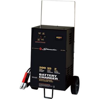 Schumacher Wheeled Starter/Charger — 200/35/2 Amp, Manual, Model# SE 2352  Battery Chargers