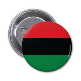 Red, Black and Green Flag Pinback Button