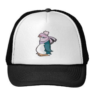 silly winter penguin mesh hats