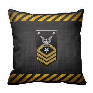 [300] Command Master Chief Petty Officer (CMC) Throw Pillow