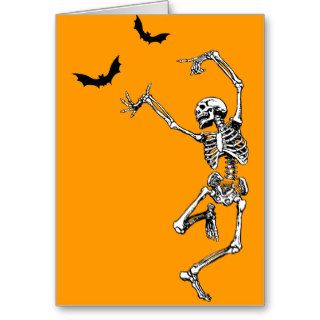 Dancing Skeleton Greeting Card