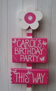 personalised garden party sign by giddy kipper