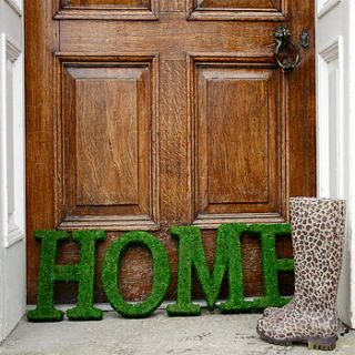 real moss covered decorative 'love' sign by the moss letter company