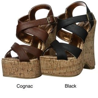 Groove Women's 'Judy' Cork Wedge Sandals FINAL SALE Groove Wedges