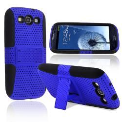 Black/ Blue Hybrid Case for Samsung Galaxy S III/ S3 i9300 BasAcc Cases & Holders