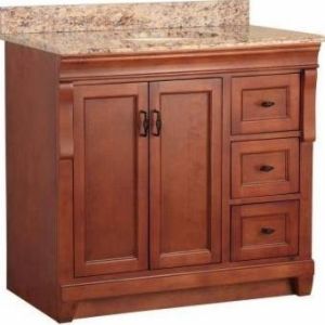 Foremost NACASESC3722D Warm Cinnamon Naples 37 Single Basin Vanity with Top in