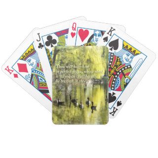 Isaiah 26 3 Thou wilt keep him in perfect peace Bicycle Card Decks