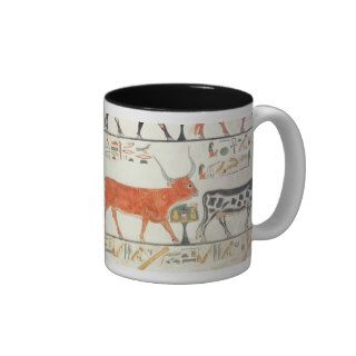 The seven celestial cows and the sacred bull coffee mugs
