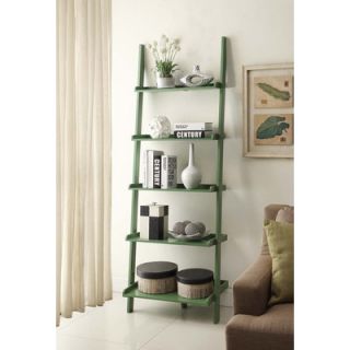 Convenience Concepts French Country Ladder 72 Bookcase 8043391 FC Finish Green