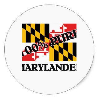 100 Percent Marylander Sticker