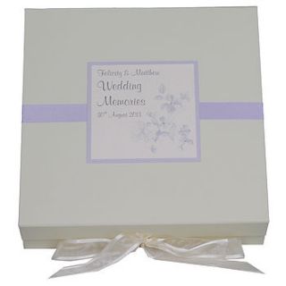 personalised sienna wedding memory box by dreams to reality design ltd