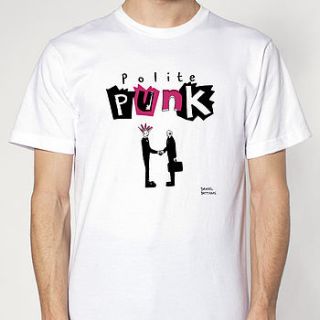  'polite punk' t shirt by made up