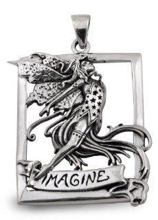 Imagine Fairy Pendant in Sterling Silver by Amy Brown Jewelry