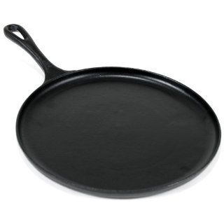 Heuck Pre Seasoned Cast Iron Cookware 10 1/2 Inch Comal Pan Cookware Accessories Kitchen & Dining