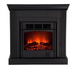 Haven Convertible Petite Electric Fireplace   Black —
