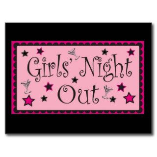 Girls Night Out Invite Postcards